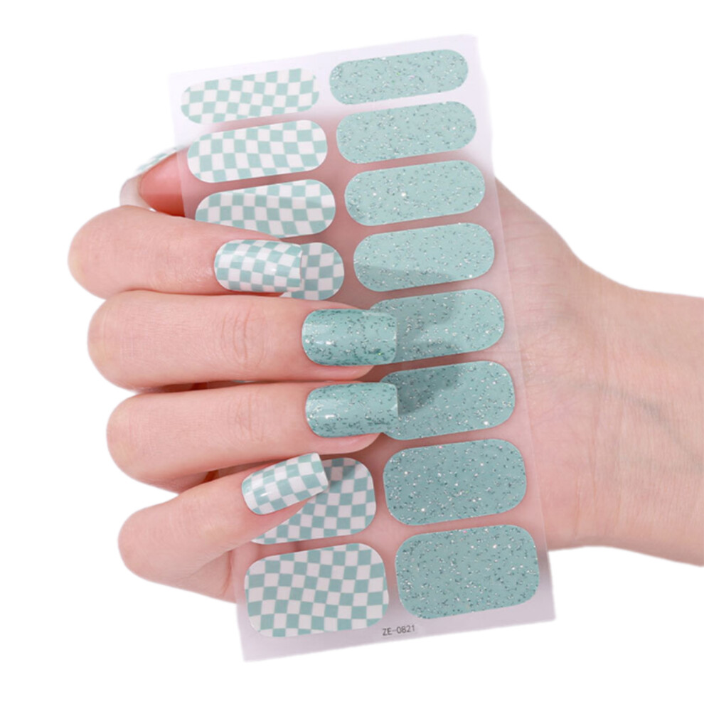 Nails Polish Sticker French Tip Gels Nail Strips Nails-ZE0821