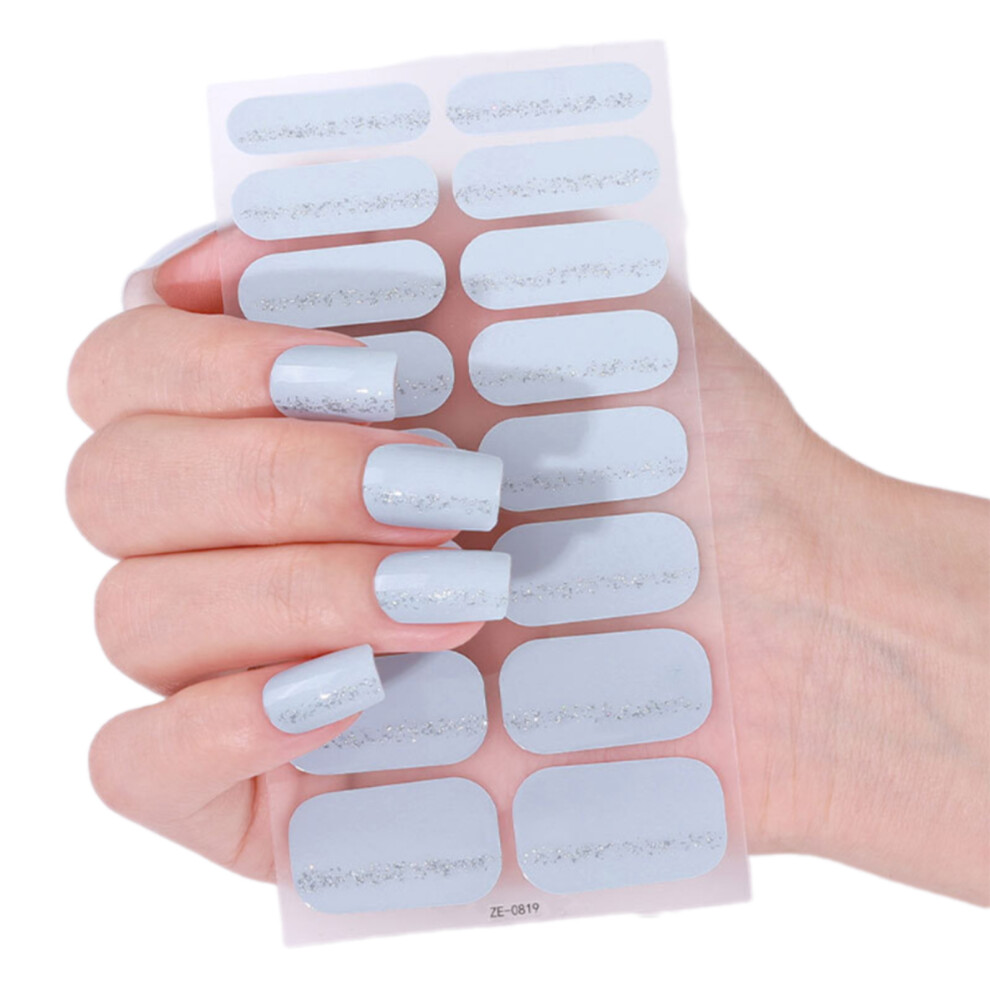 French Tip Nails Polish Strips Nail Art Sticker-ZE0819