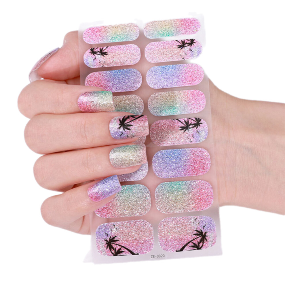 French Tip Gels Nail Strips Nails Polish Wraps-ZE0820