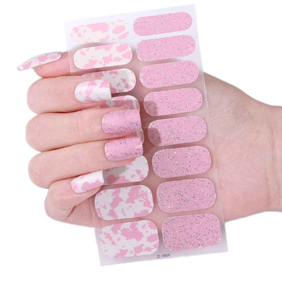 French Tip Gels Nail Strips Nails Polish Wraps-ZE0837