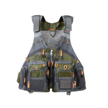 Stream Fishing Accessories Fishing Vest with-Army Green