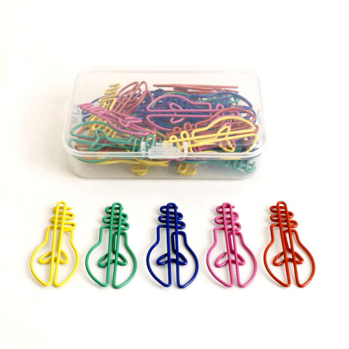 Light Bulb Shape Paper Clips 42mm Small File Clips-mixed colors 1