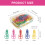 Light Bulb Shape Paper Clips 42mm Small File Clips-mixed colors 3