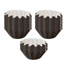 Disposable Cupcake Cake Molds Muffins Box Paper Holders-Black