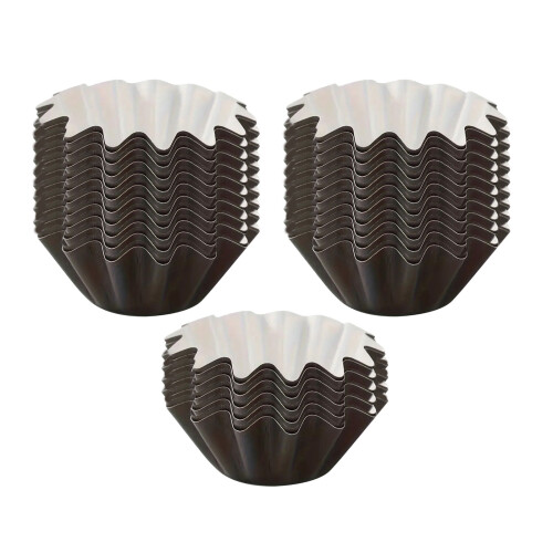 Disposable Cupcake Cake Molds Muffins Box Paper Holders-Black