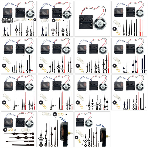 Durable Quartzs Clock Mechanism Set Perfect for Crafting-Set 7 1