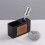 Kitchen Dish Soap Dispenser with Sponge Holder,2in1-Black 6