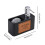 Kitchen Dish Soap Dispenser with Sponge Holder,2in1-Black 4