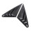 2Pcs Rear Side Window Louver Cover Left Right 14