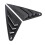 2Pcs Rear Side Window Louver Cover Left Right 12