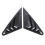 2Pcs Rear Side Window Louver Cover Left Right 15