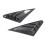 2Pcs Rear Side Window Louver Cover Left Right 2