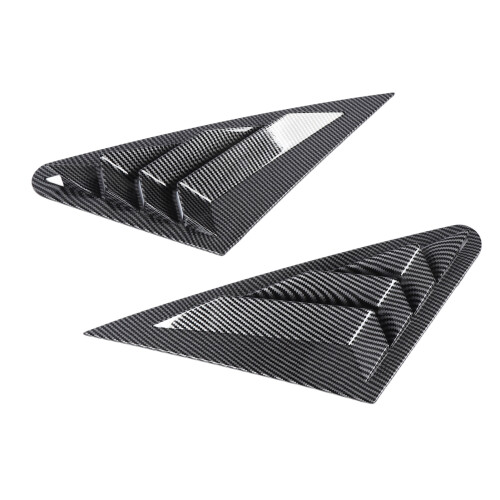 2Pcs Rear Side Window Louver Cover Left Right 1