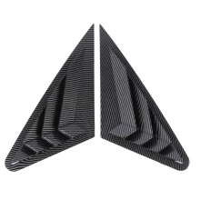 2Pcs Rear Side Window Louver Cover Left Right