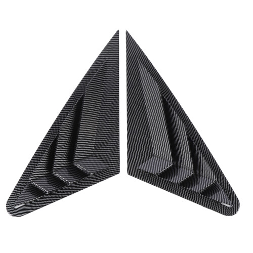 2Pcs Rear Side Window Louver Cover Left Right