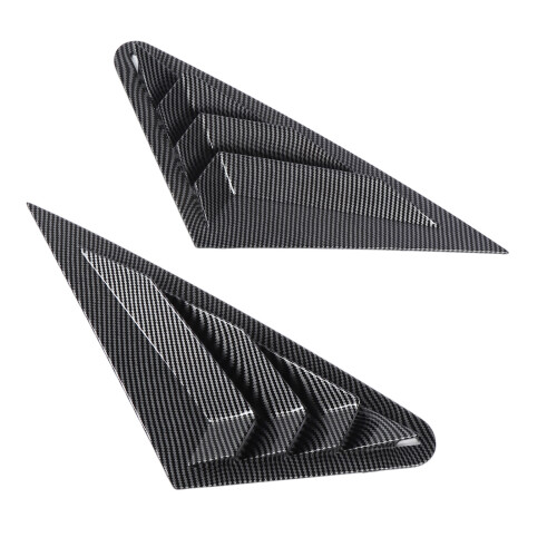 2Pcs Rear Side Window Louver Cover Left Right 2