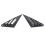 2Pcs Rear Side Window Louver Cover Left Right 10