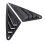 2Pcs Rear Side Window Louver Cover Left Right 4