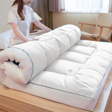 (4ft / Small-Double (120 x 190 cm), White - Topper ) 10CM Thick Mattress Topper Deep Hotel Quality Thickness With Elasticized Corners | Soft & Comfy Box Stitched Hotel Quality Breathable Noisel