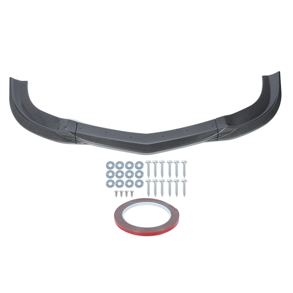 3Pcs Front Bumper Lip Spoiler Splitter Sporty Look 8320539269139