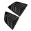 2Pcs Rear Side Window Louver Cover Fade Proof 10