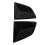 2Pcs Rear Side Window Louver Cover Fade Proof 8