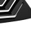 2Pcs Rear Side Window Louver Cover Fade Proof 13