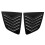2Pcs Rear Side Window Louver Cover Fade Proof 6