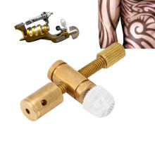 Tattoo Machine Nut Accessories Gold & Transparent Metal Plastic