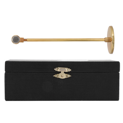 1/6 Metal Gold Microphone Mini Musical Doll Accessory 16cm 1