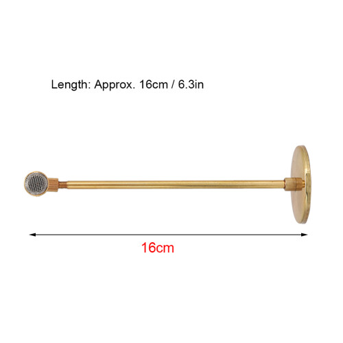 1/6 Metal Gold Microphone Mini Musical Doll Accessory 16cm 2
