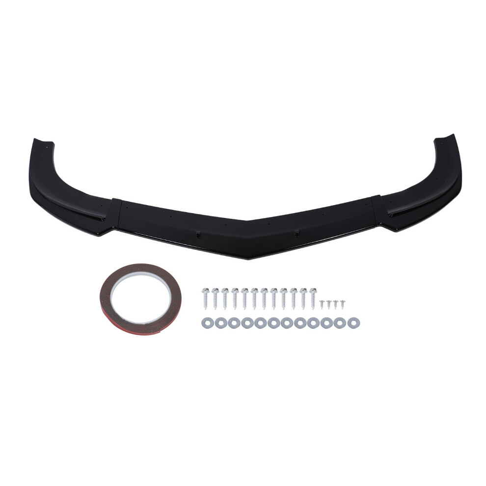 3Pcs Front Bumper Lip High Strength Bumper Lip Black 8320539269627