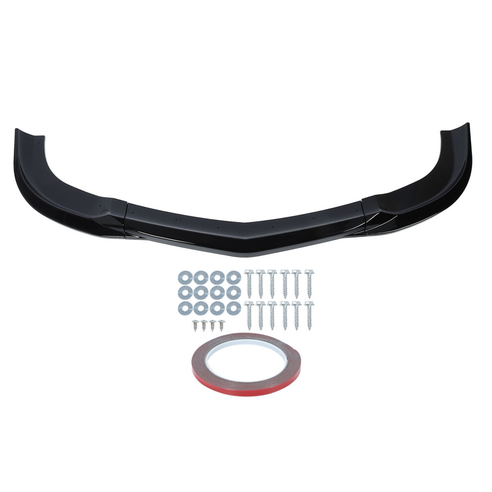 3Pcs Front Bumper Lip Spoiler Splitter Sporty Look 8320539269597