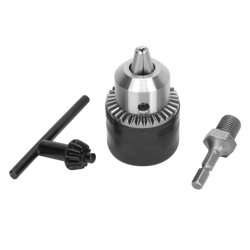1.5-13mm drill chuck clamping range, 1/2-20UNF