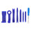 Interior Auto Pry Set 8pcs 6in Disassembly Tools for Audio & Navigation Blue 1