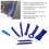 Interior Auto Pry Set 8pcs 6in Disassembly Tools for Audio & Navigation Blue 3