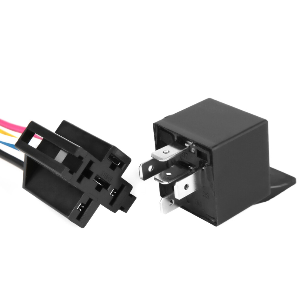5Pcs 12V 30A/40A Automotive Relay Spdt With Harness Sockets 4171349423013