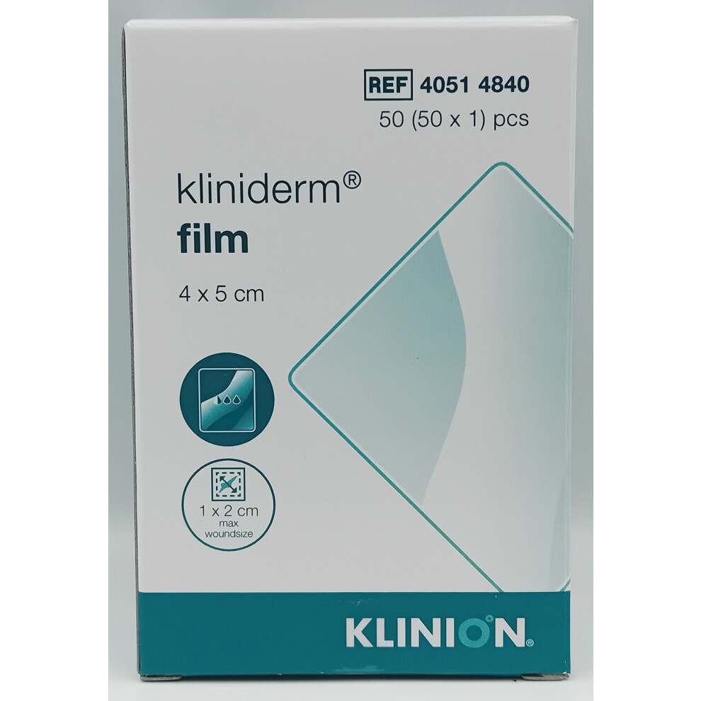 Kliniderm Film Dressing 4Cm X 5Cm Box Of 50 - Ref:40514840