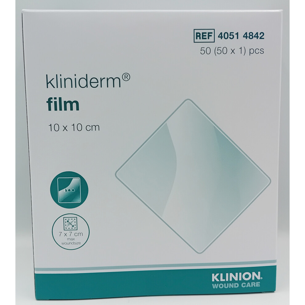 Kliniderm Film Dressing 10Cm X 10Cm Box Of 50 - Ref: 40514842