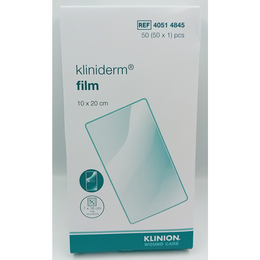 Kliniderm Film Dressing 10Cm X 20Cm Box Of 50 - Ref: 40514845