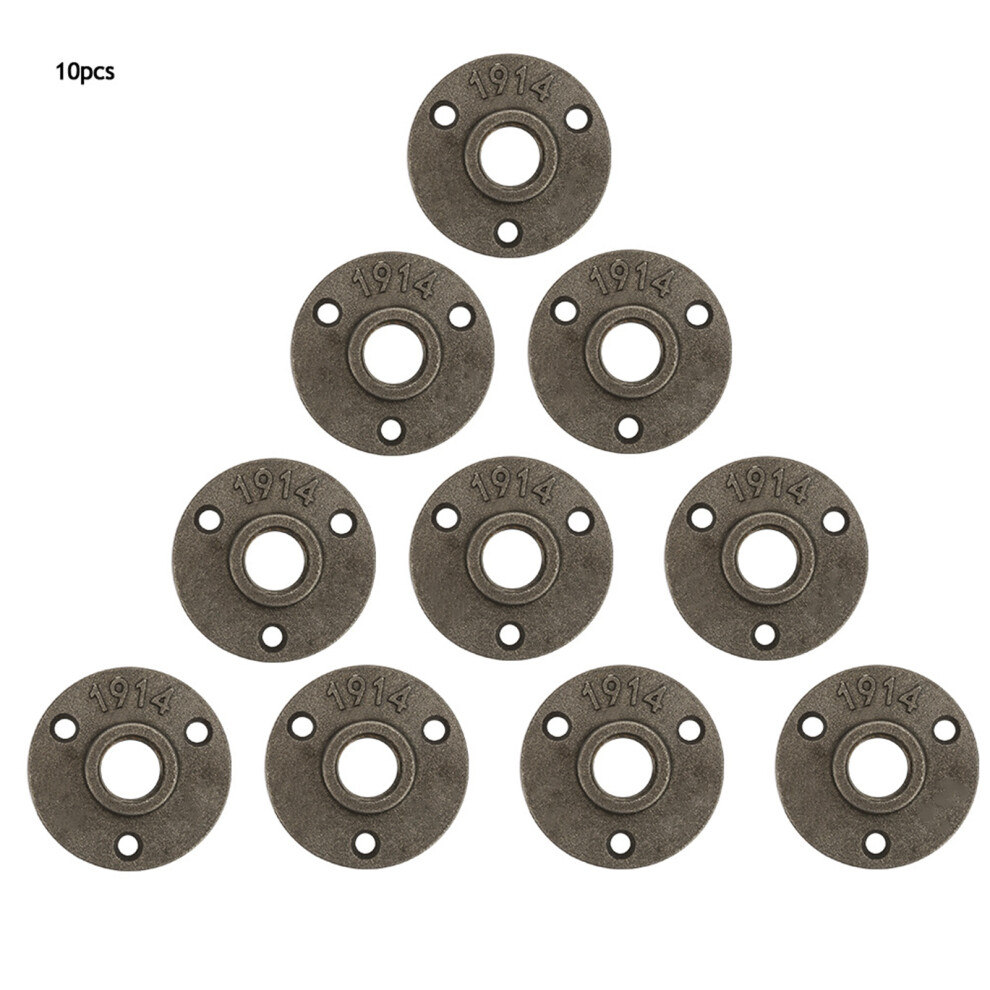 10pcs Alloy/ Cast Iron 3 Holes 65mm DN15 Flange