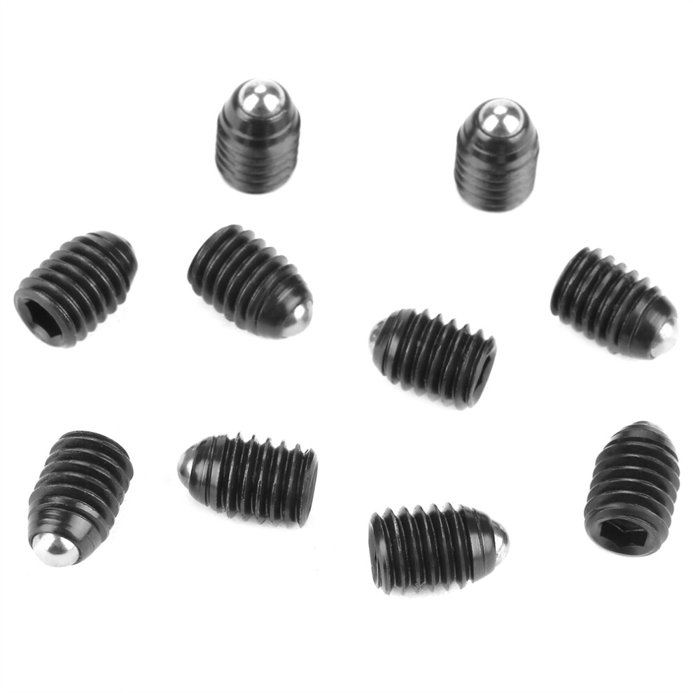 10pcs M6 Screw Thread Hex Socket Carbon Steel Ball