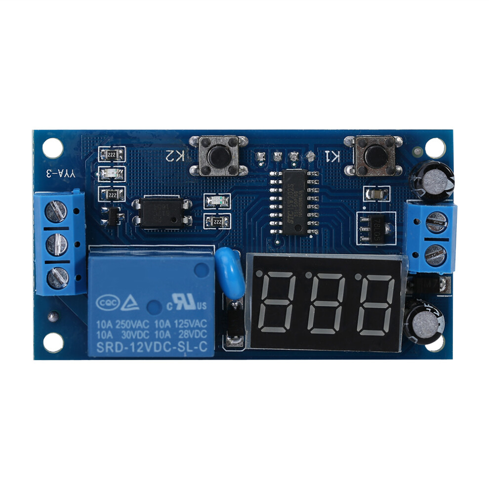 DC 12V Cycle Delay Timer Switch Adjustable Relay
