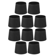 10 Stück schwarze hitzebeständige Silikon-Flaschenschalen Wasser Becher Abdeckungen