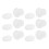10pcs Dessert Cups with Lids High Temperature 10