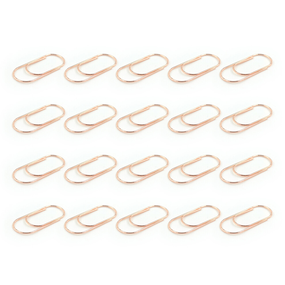 Colorful Paper Clips 50Mm Large Metal Paperclips File-Rose Gold 7751000102098