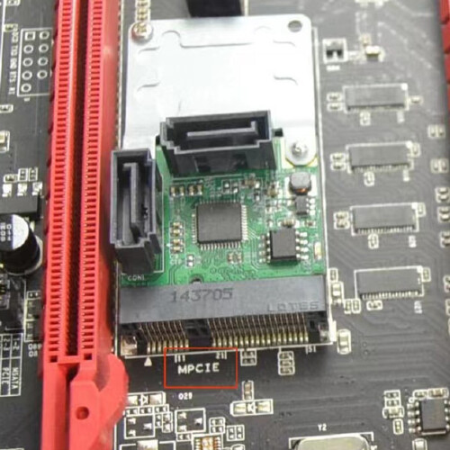 Upgrades Systems Mini PCIe to SATA3.0-4port SATA cable 1