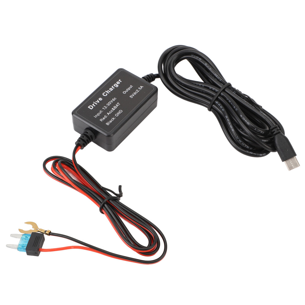Universal 12V-30V To 5V Dash Cam Hardwire Kit With Type C For Gps & More 9411349426719