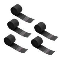 5Pcs Sweat Absorption Tennis Rackets Grip Badmintons-black