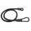 Elastics Bungee Strap with Carabiner Hook for-Black 60cm 1
